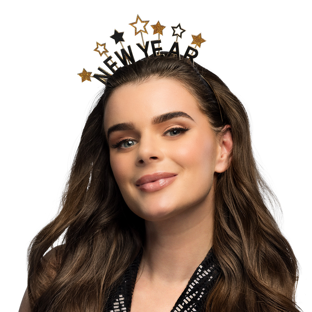 Metalen diadeem 'New year'