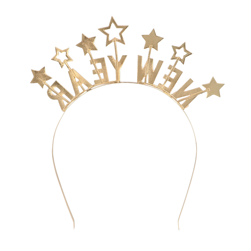 Metalen diadeem 'New year'