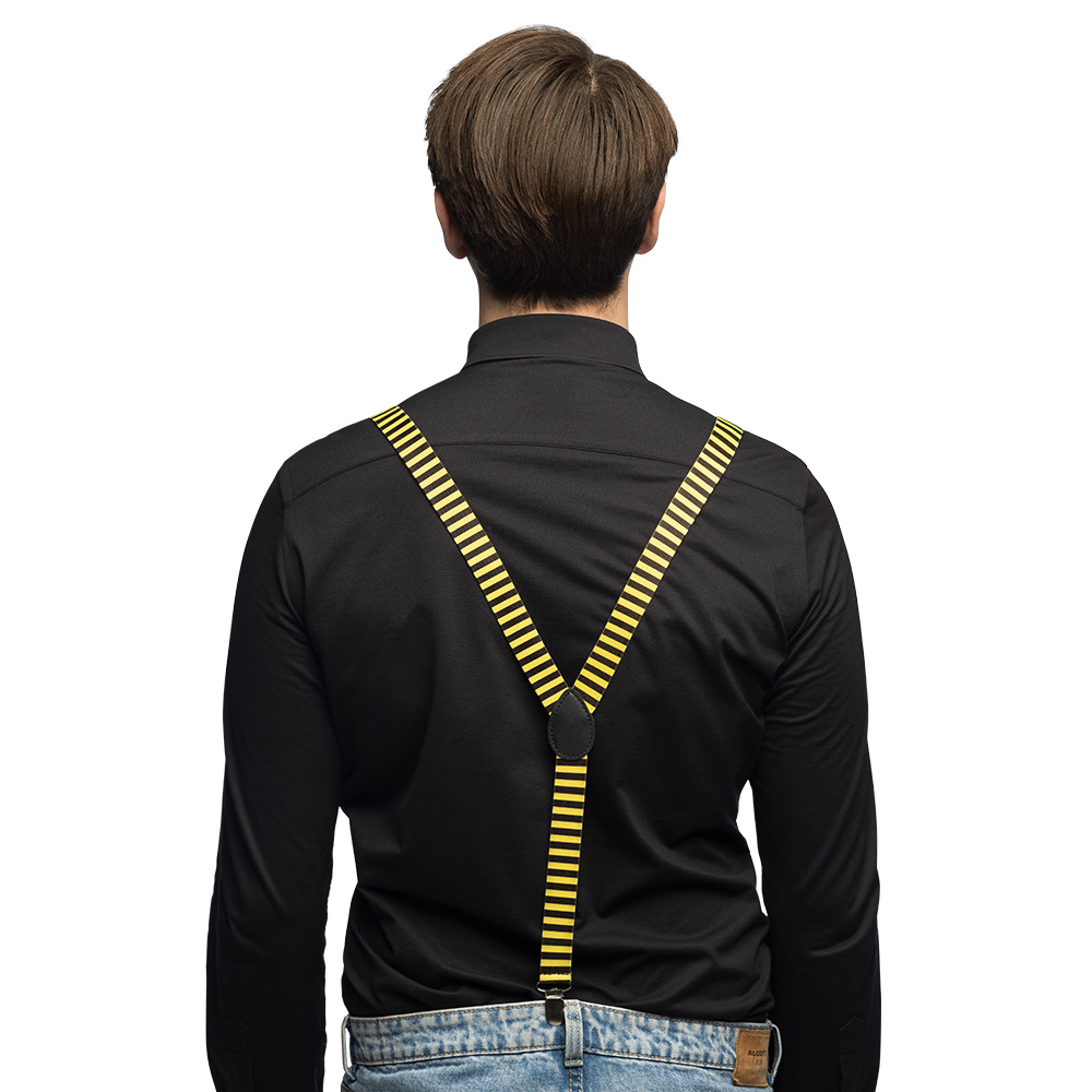 Set Honingbij (bretels, bril en vlinderstrik)