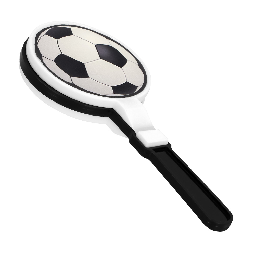 Set 6 handklappers voetbal (9 x 4 cm)