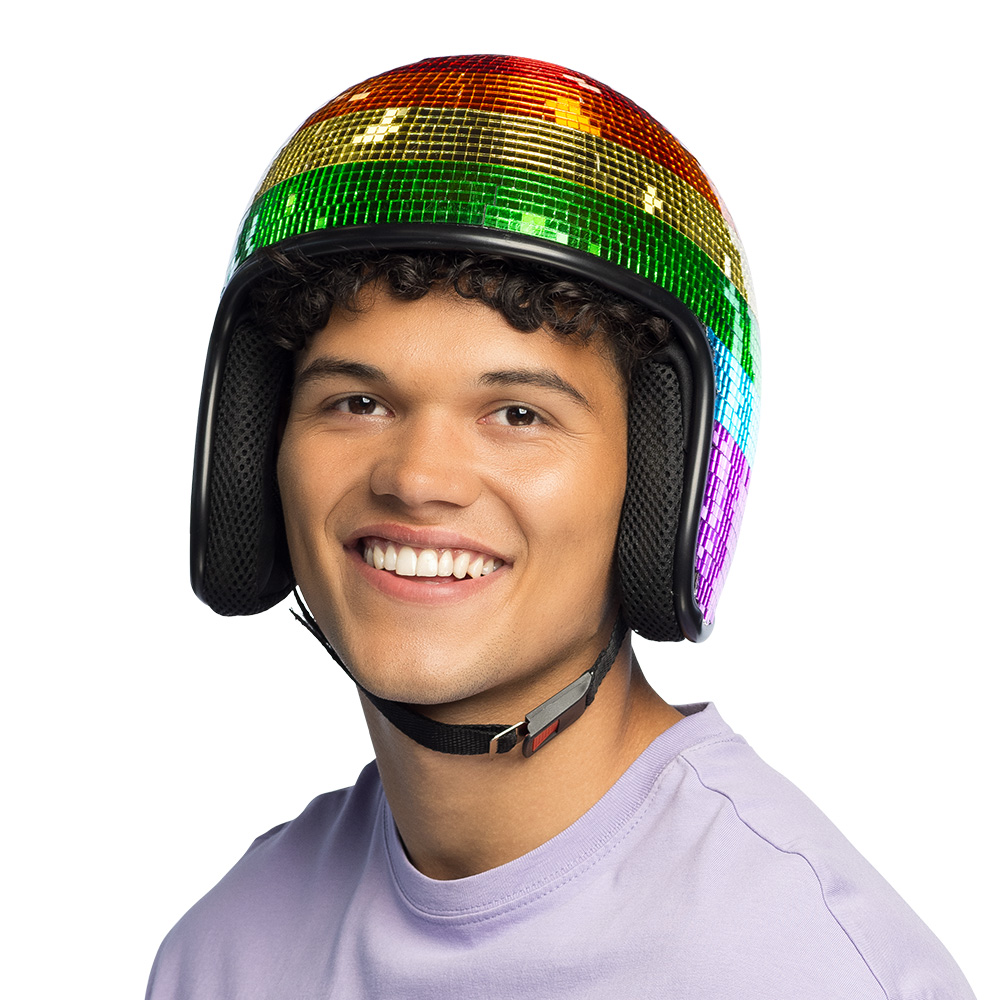 Helm Disco regenboog