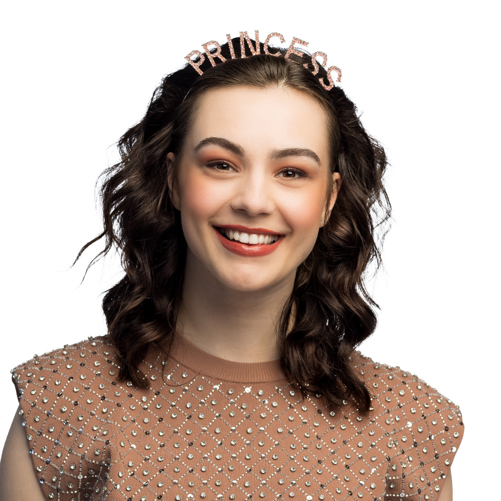 Metalen diadeem 'Princess'