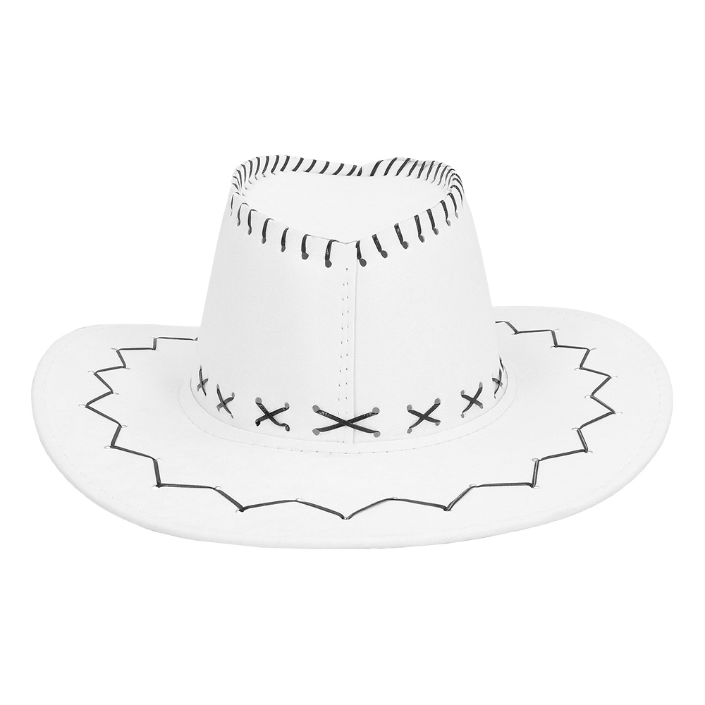 Cowboyhoed Savanne wit (leatherlook)