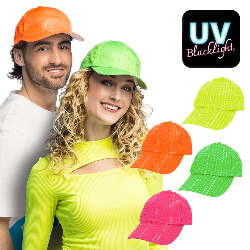 Pet Sequins party neon 4 kleuren ass.