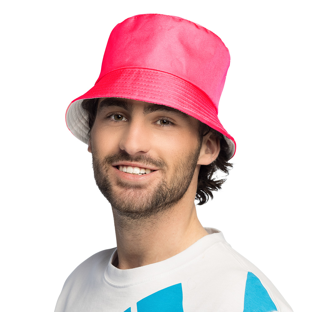 Bucket hat Rave neon 4 kleuren ass.
