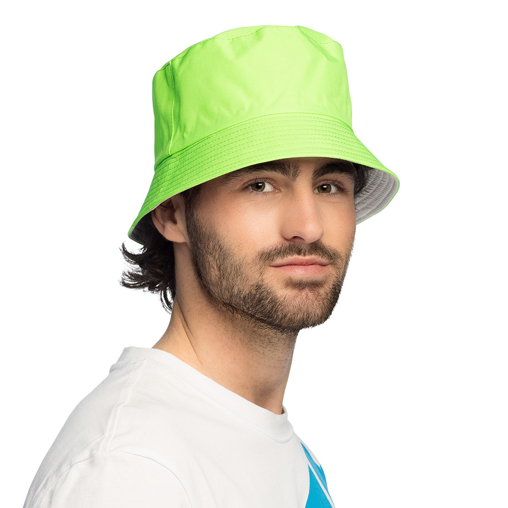 Bucket hat Rave neon 4 kleuren ass.