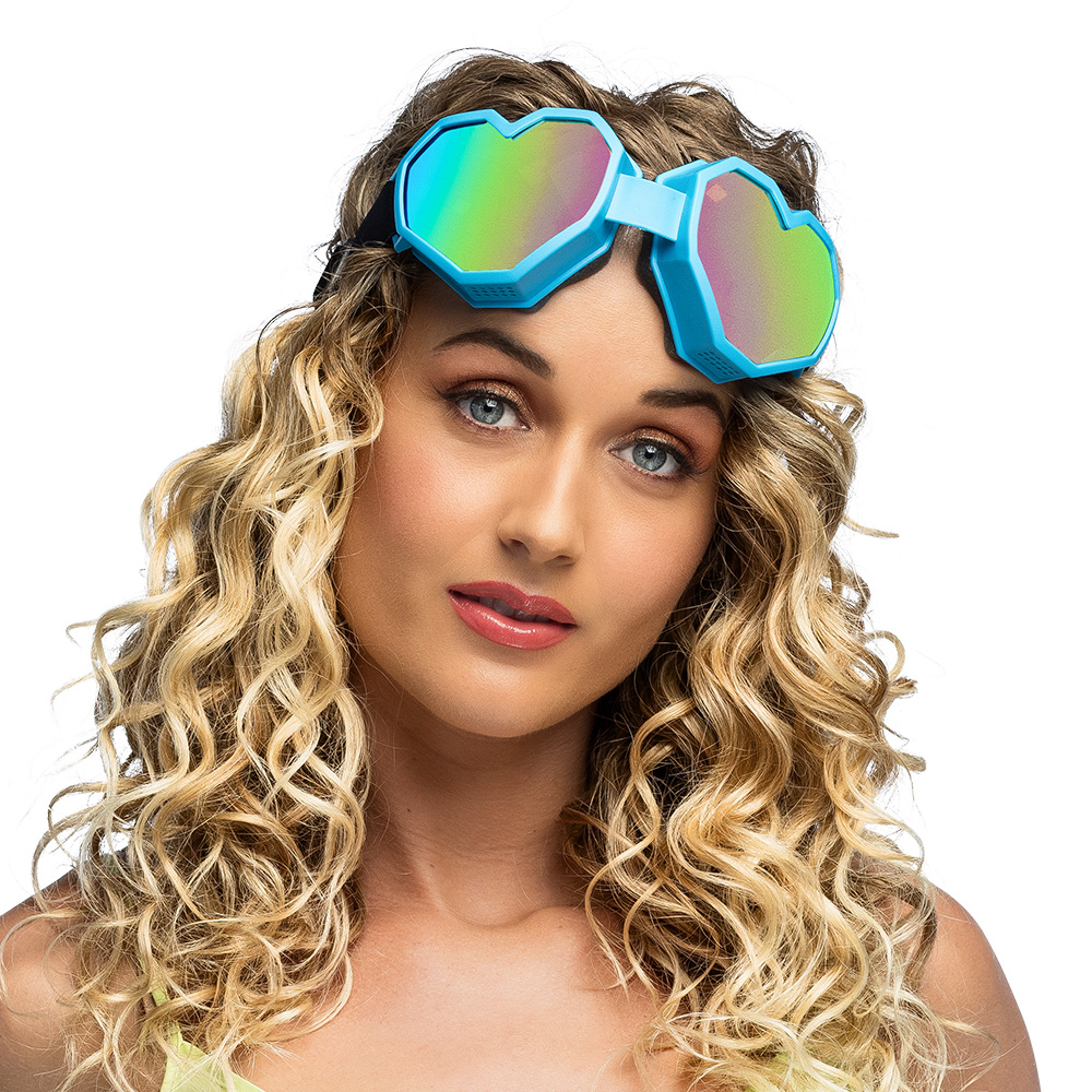 Partybril Festilove 4 neon kleuren ass. UV