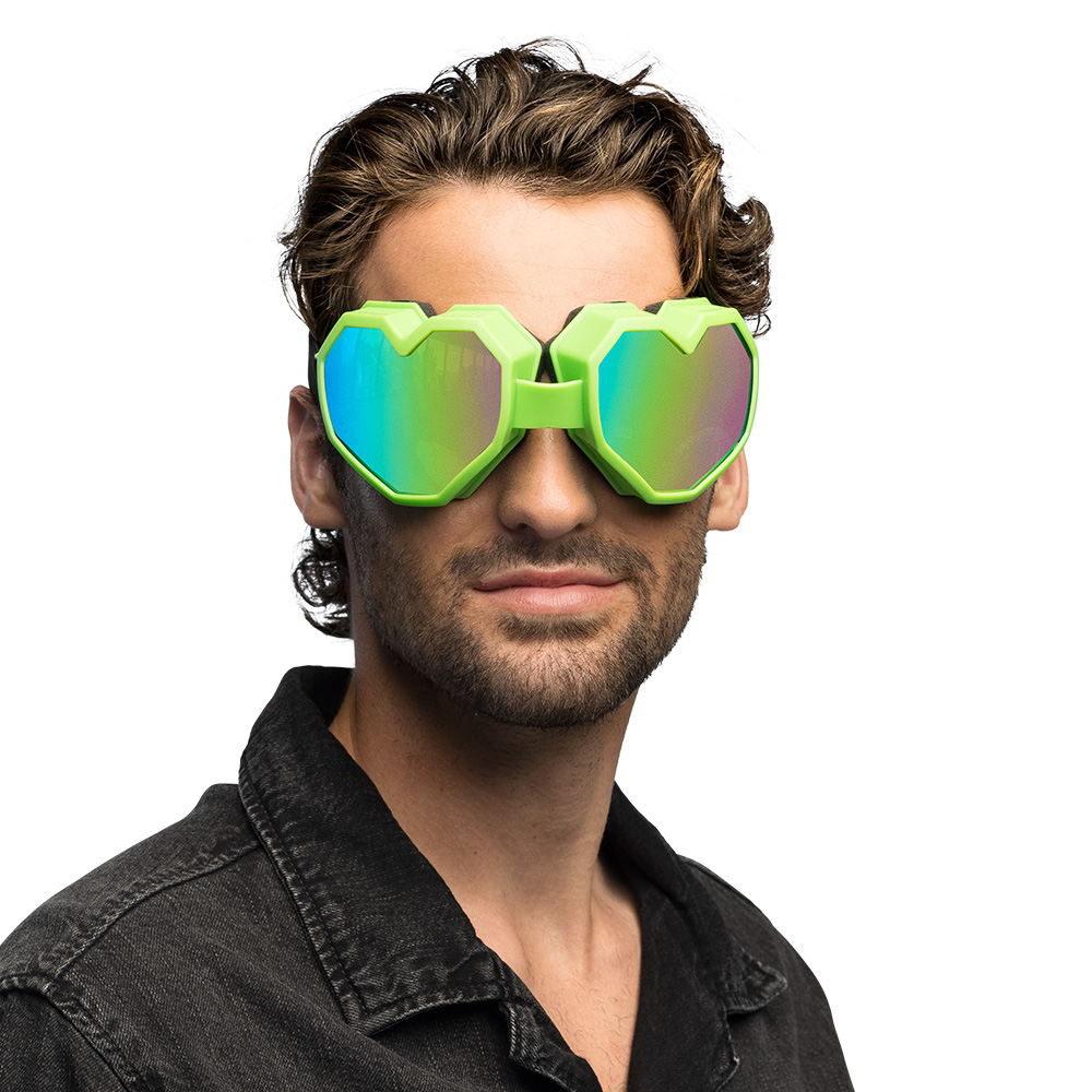 Partybril Festilove 4 neon kleuren ass. UV