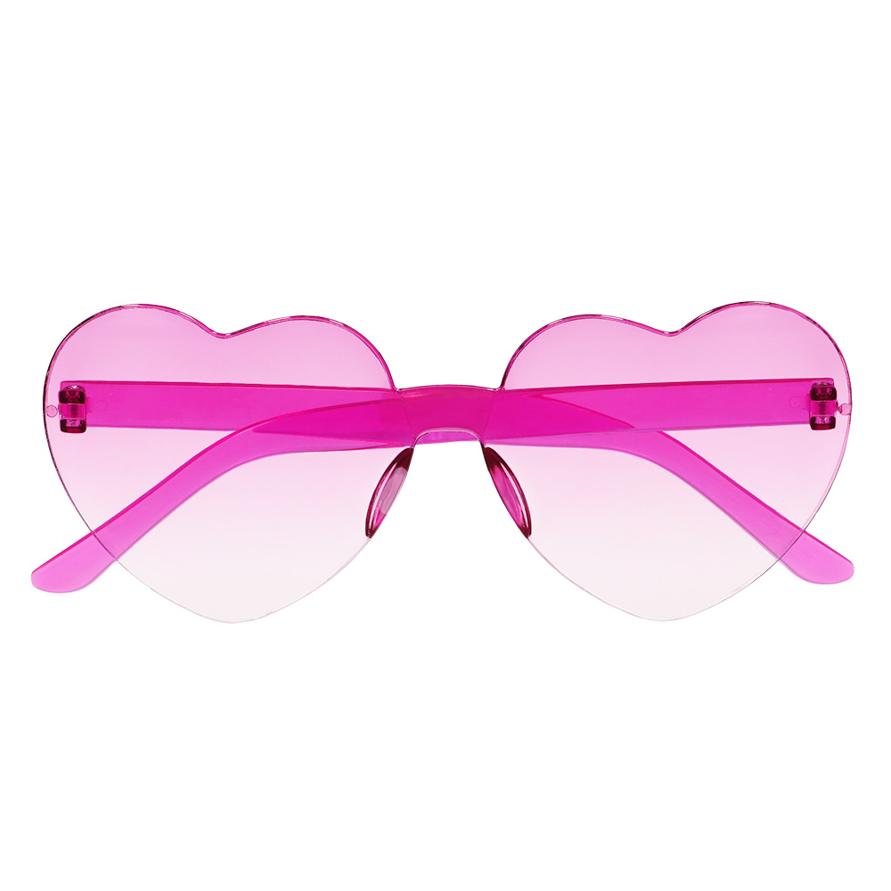 Partybril Festival hearts roze