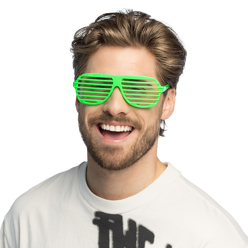 Partybril Vegas vibes neon 4 kleuren ass. UV