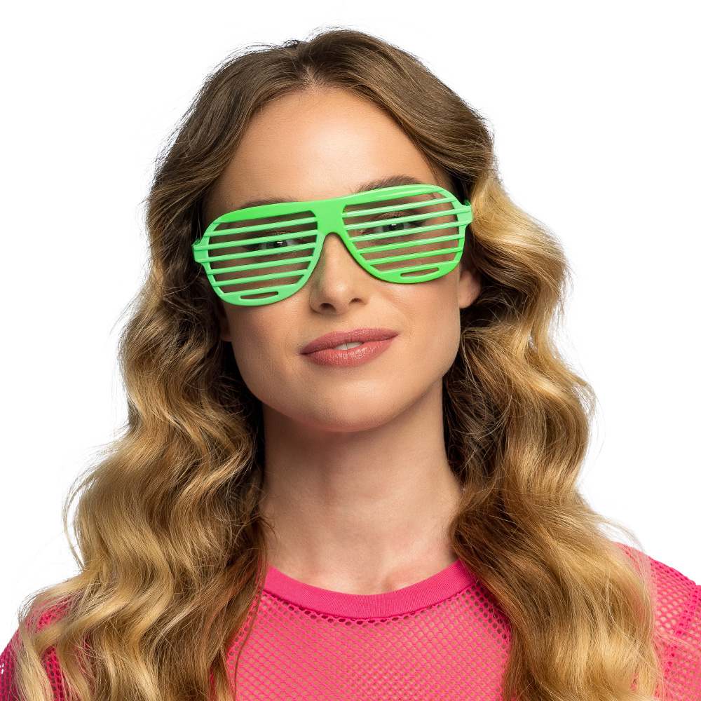 Partybril Vegas vibes neon 4 kleuren ass. UV