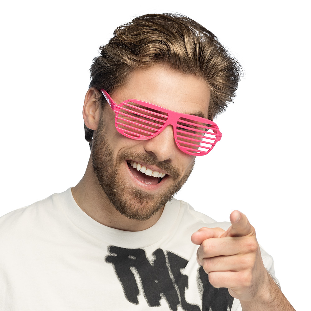 Partybril Vegas vibes neon 4 kleuren ass. UV
