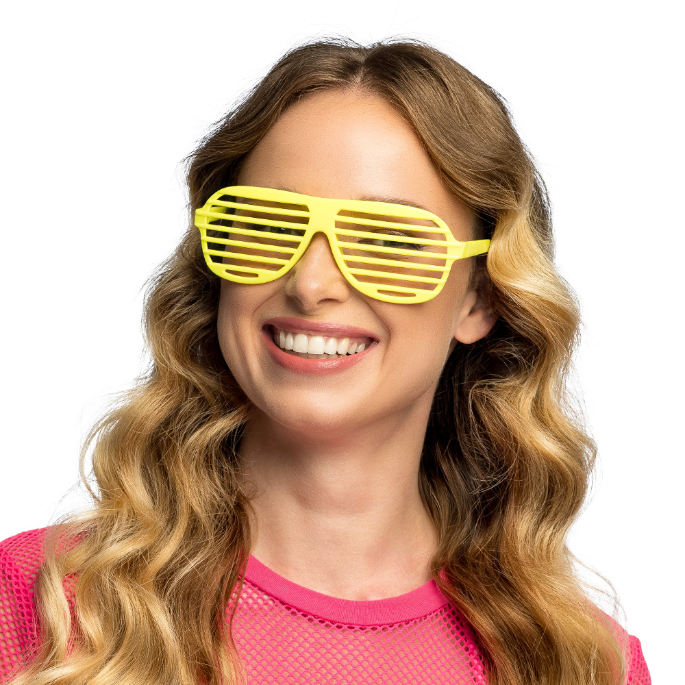 Partybril Vegas vibes neon 4 kleuren ass. UV