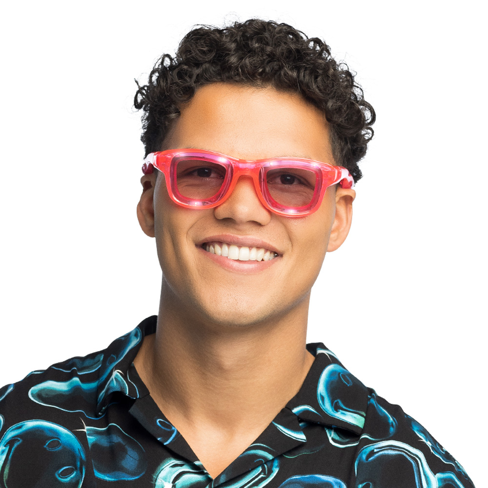 LED partybril Blink roze