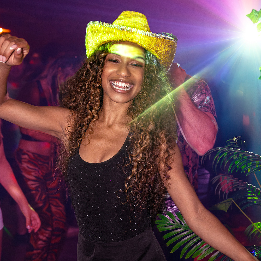 Cowboyhoed Charly goud