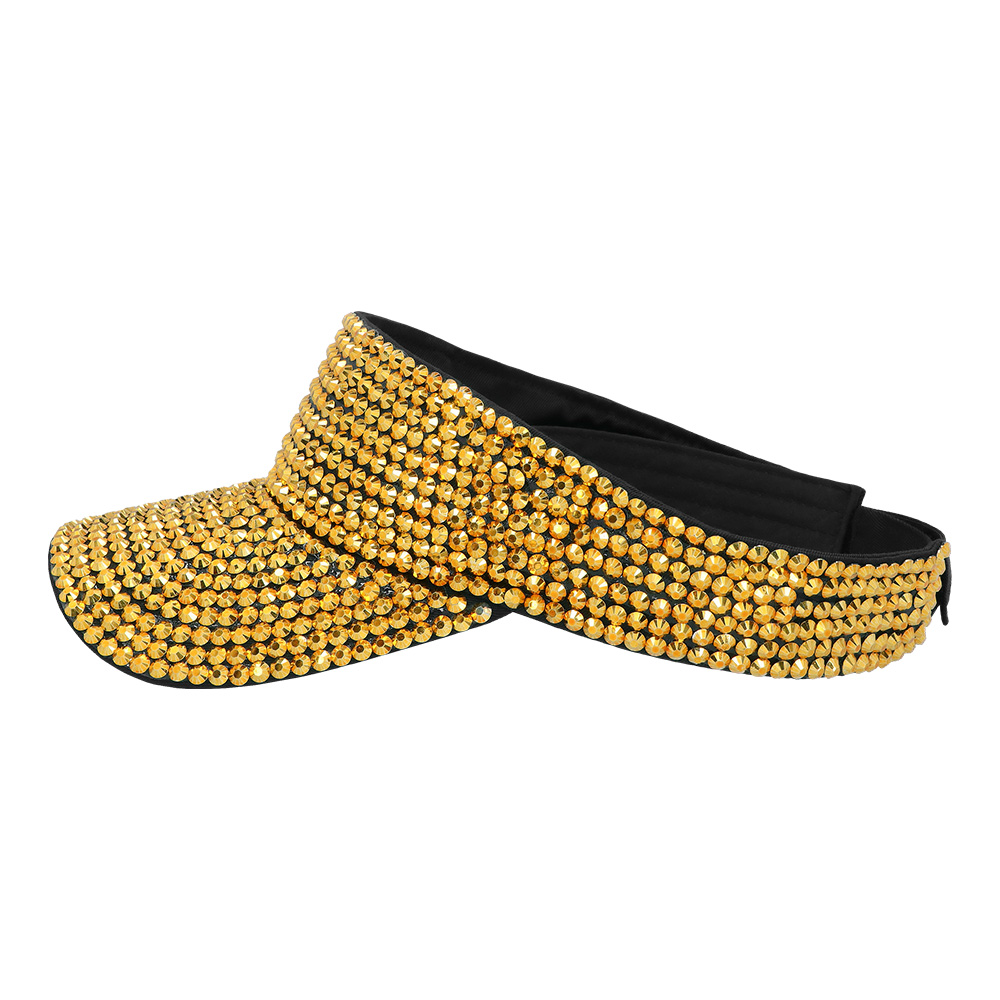 Zonneklep Glam goud (verstelbaar)