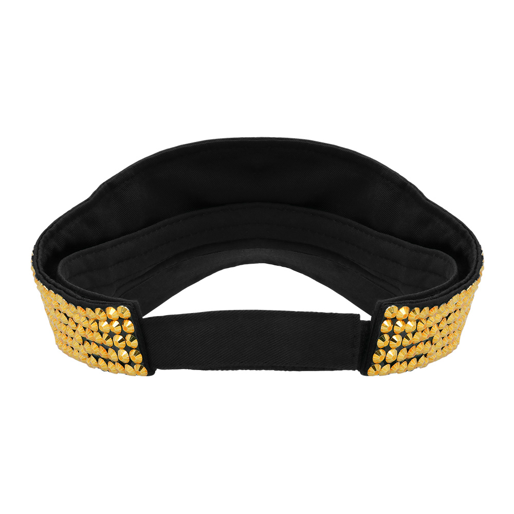 Zonneklep Glam goud (verstelbaar)