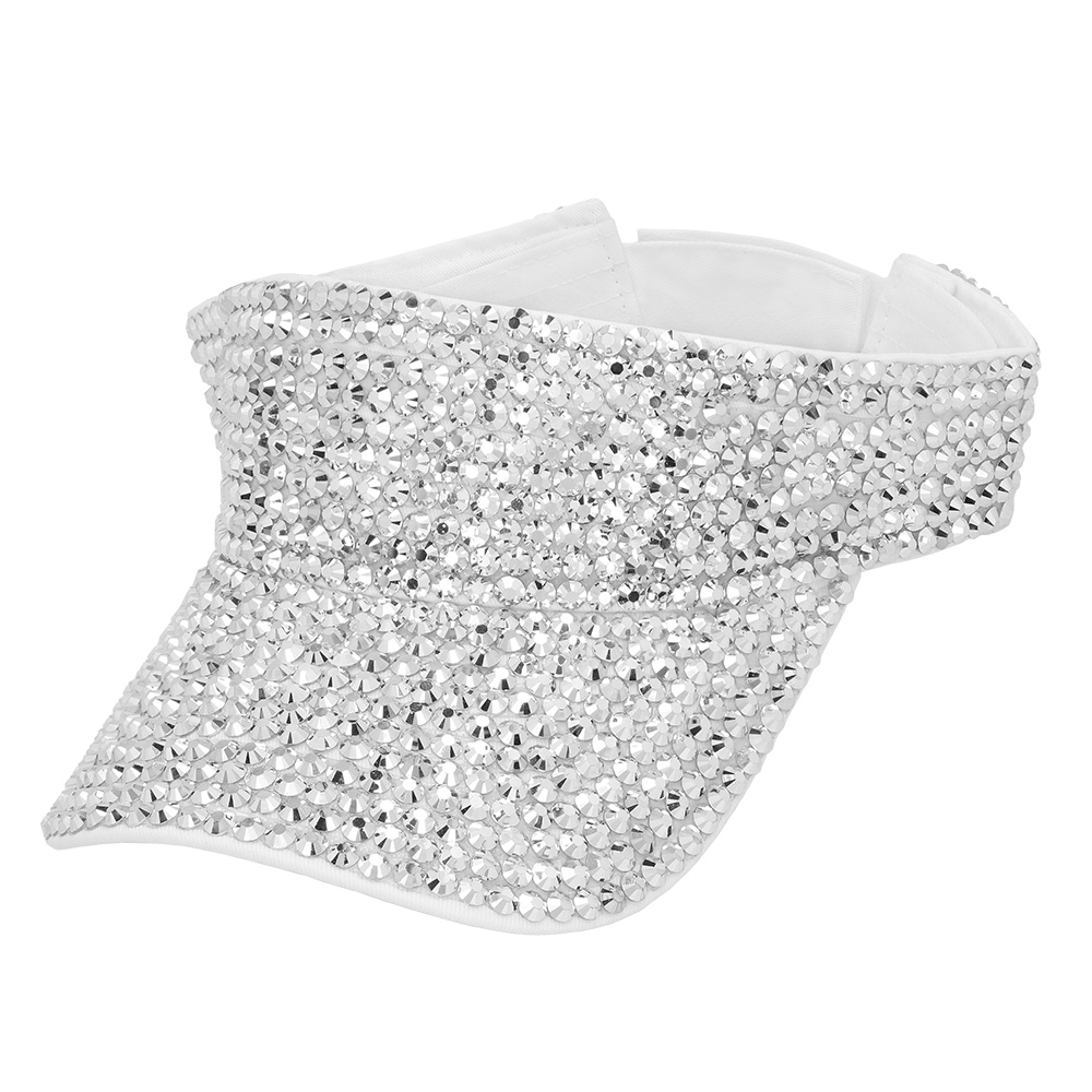 Zonneklep Glam zilver (verstelbaar)