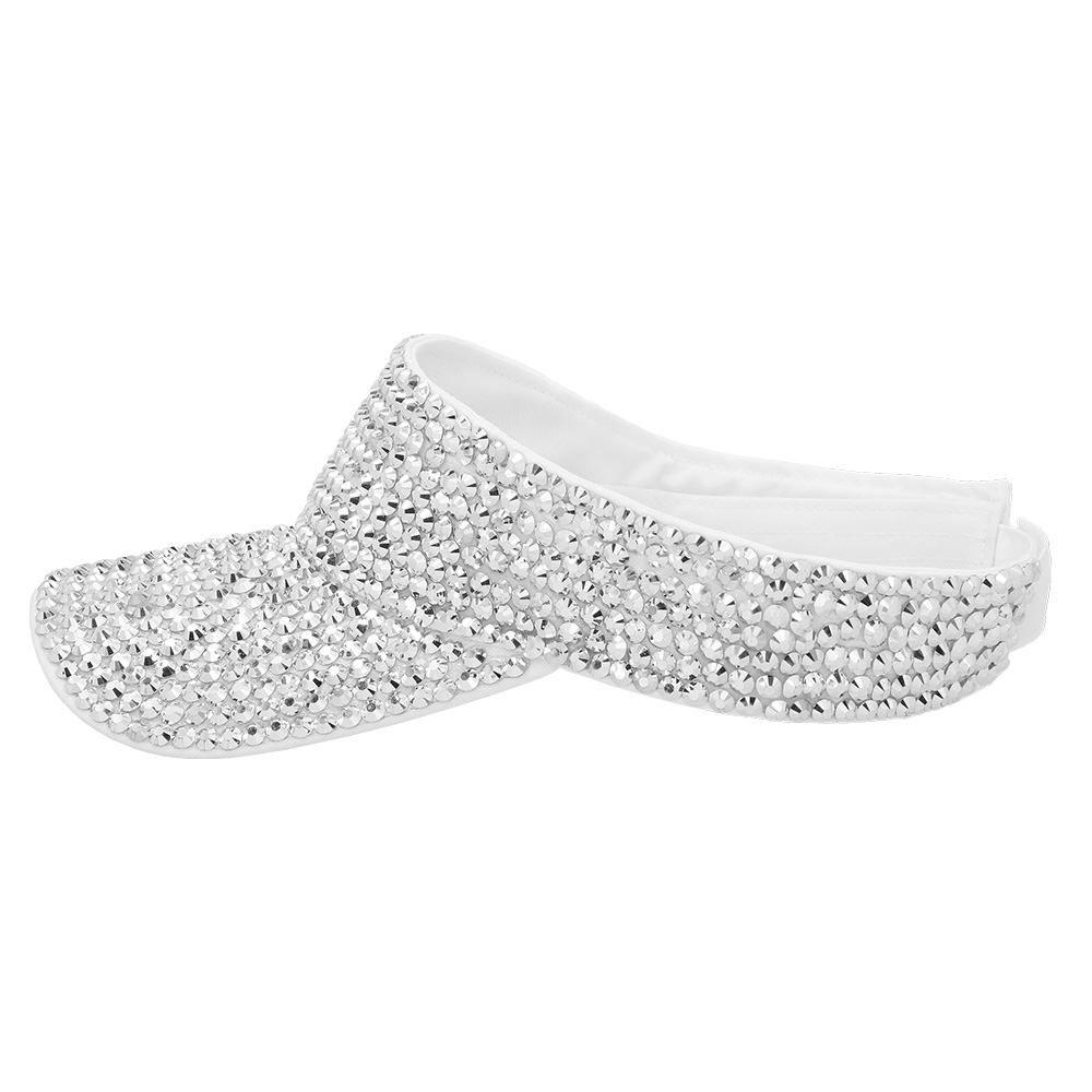 Zonneklep Glam zilver (verstelbaar)