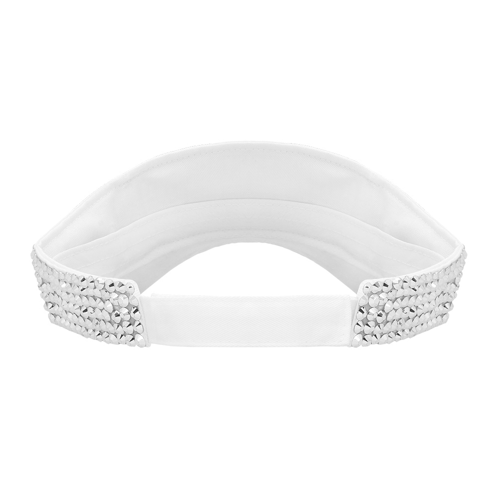 Zonneklep Glam zilver (verstelbaar)