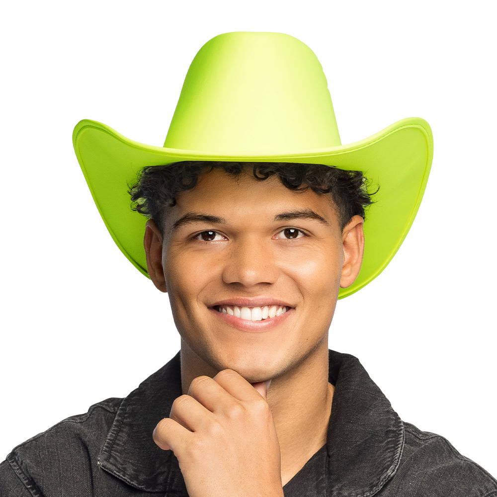 Cowboyhoed Blaze neon 4 kleuren ass. UV