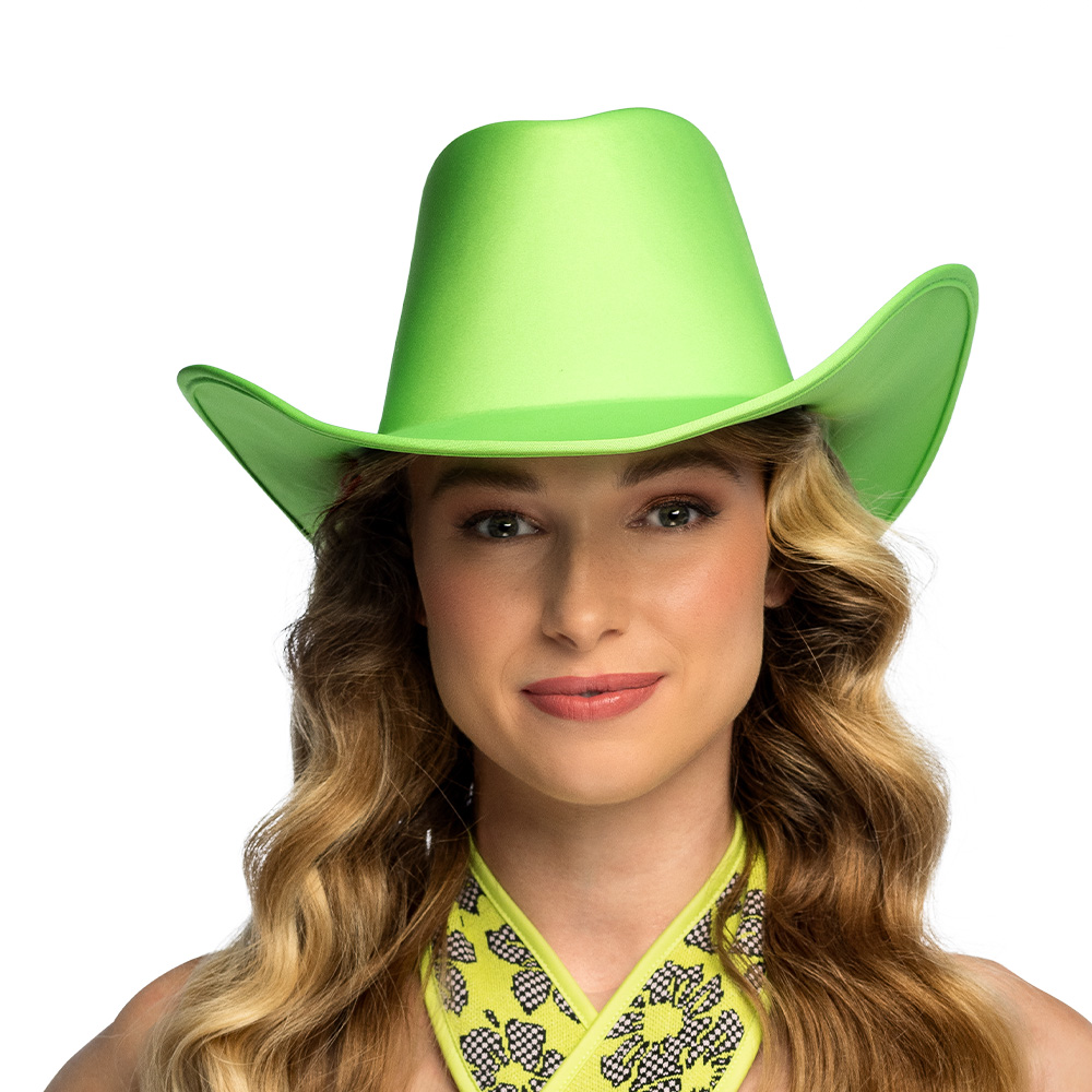 Cowboyhoed Blaze neongroen UV