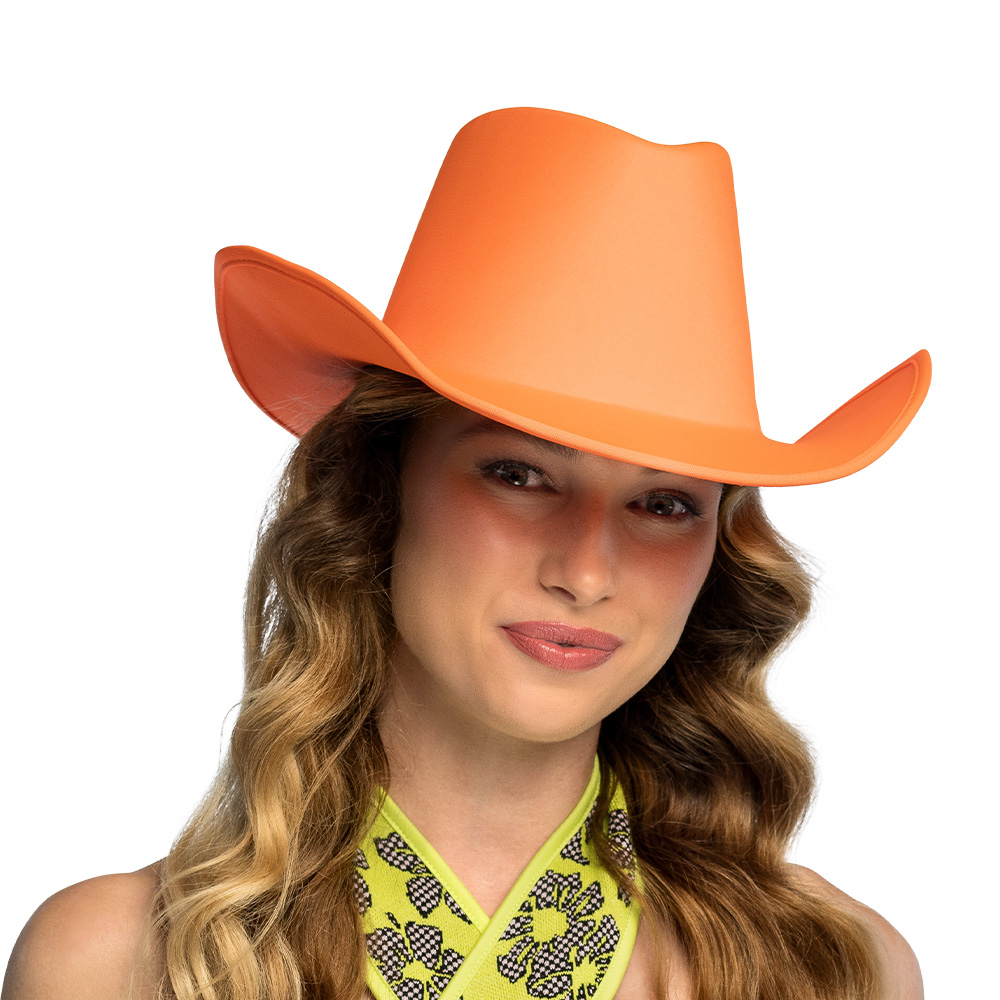 Cowboyhoed Blaze neonoranje UV