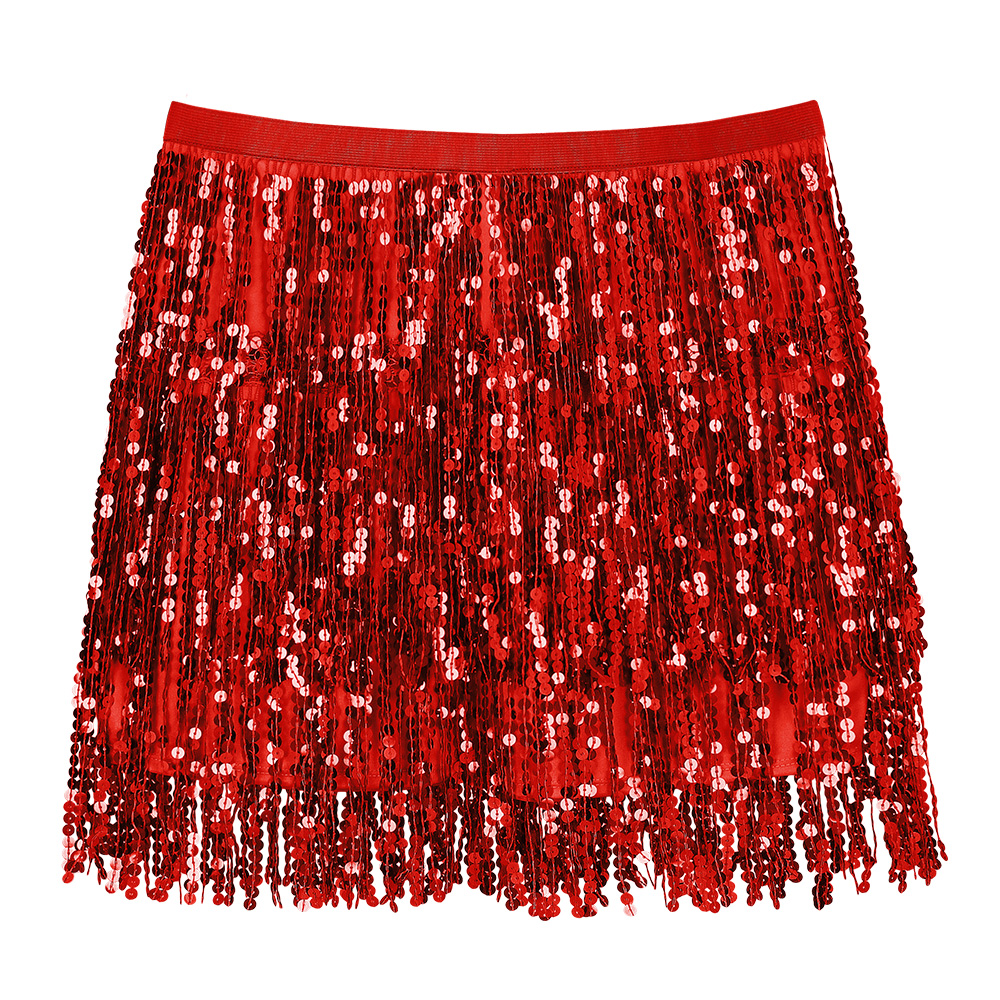 Minirokje Sparkle rood (M/L)