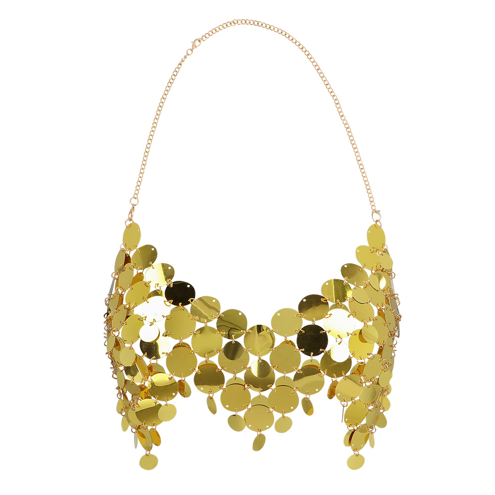 Top Festival glam goud (one size)