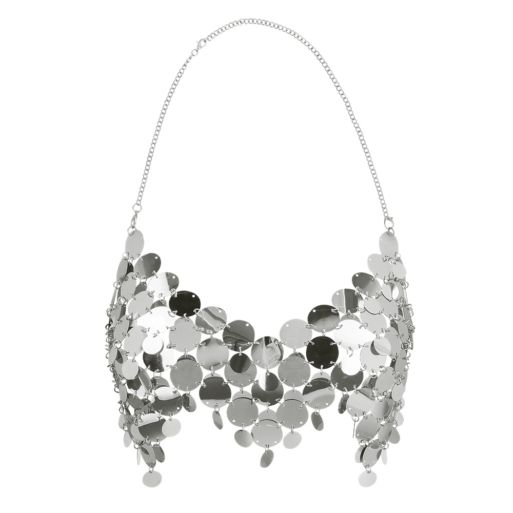 Top Festival glam zilver (one size)