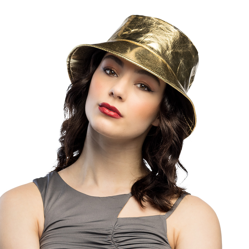Bucket hat Glimmer goud