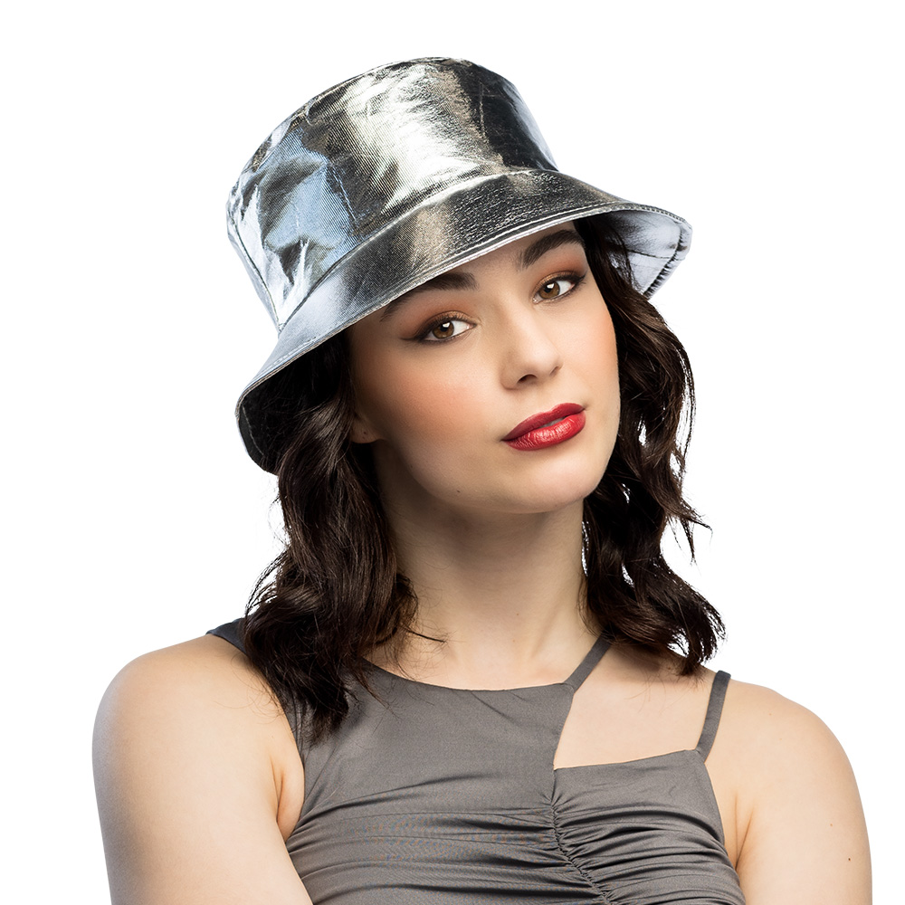 Bucket hat Glimmer zilver