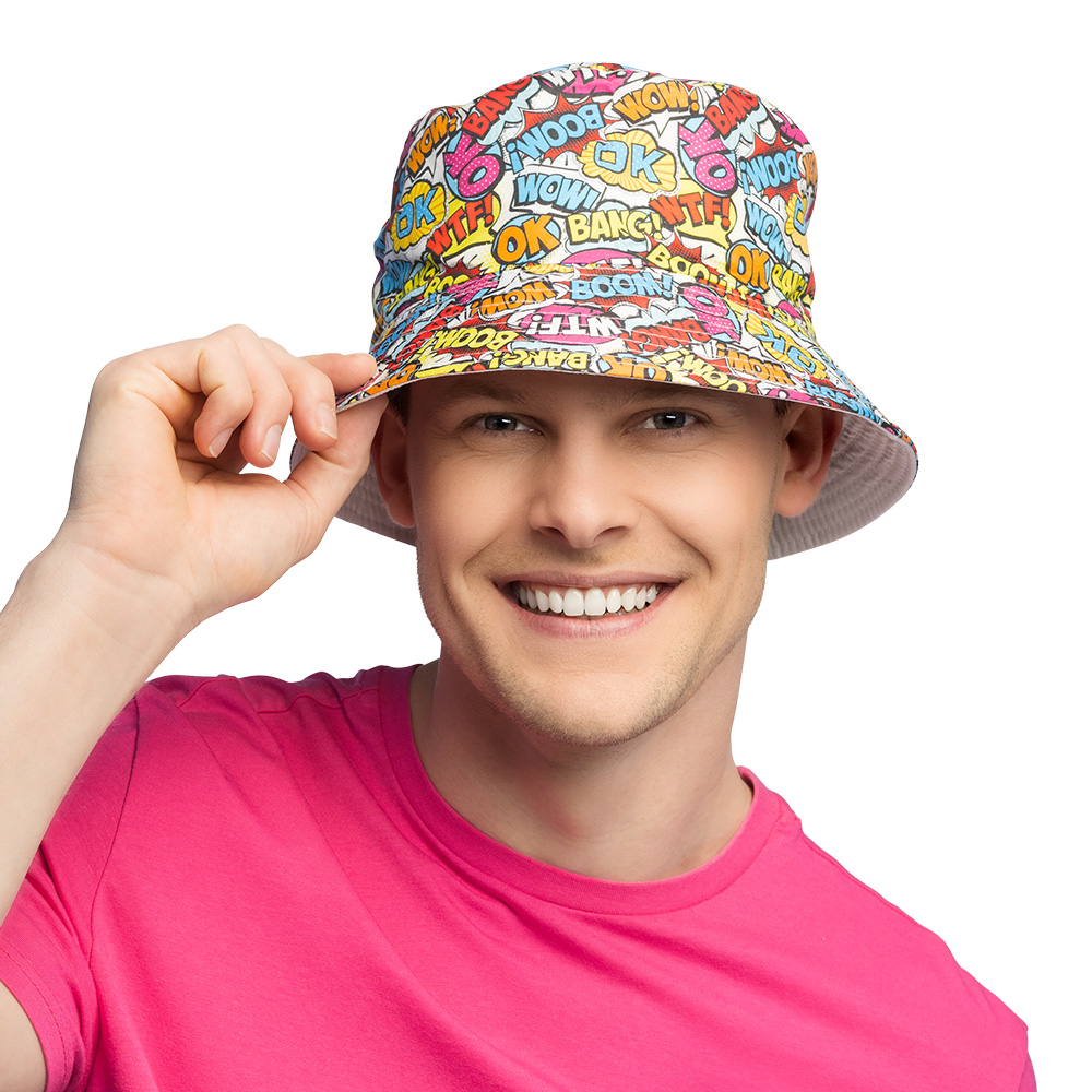 Bucket hat Rave pop art