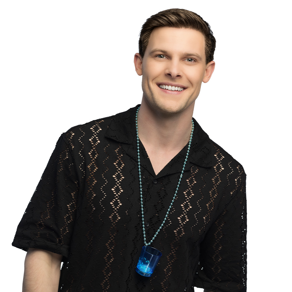 LED ketting Shotglaasje 4 kleuren ass.