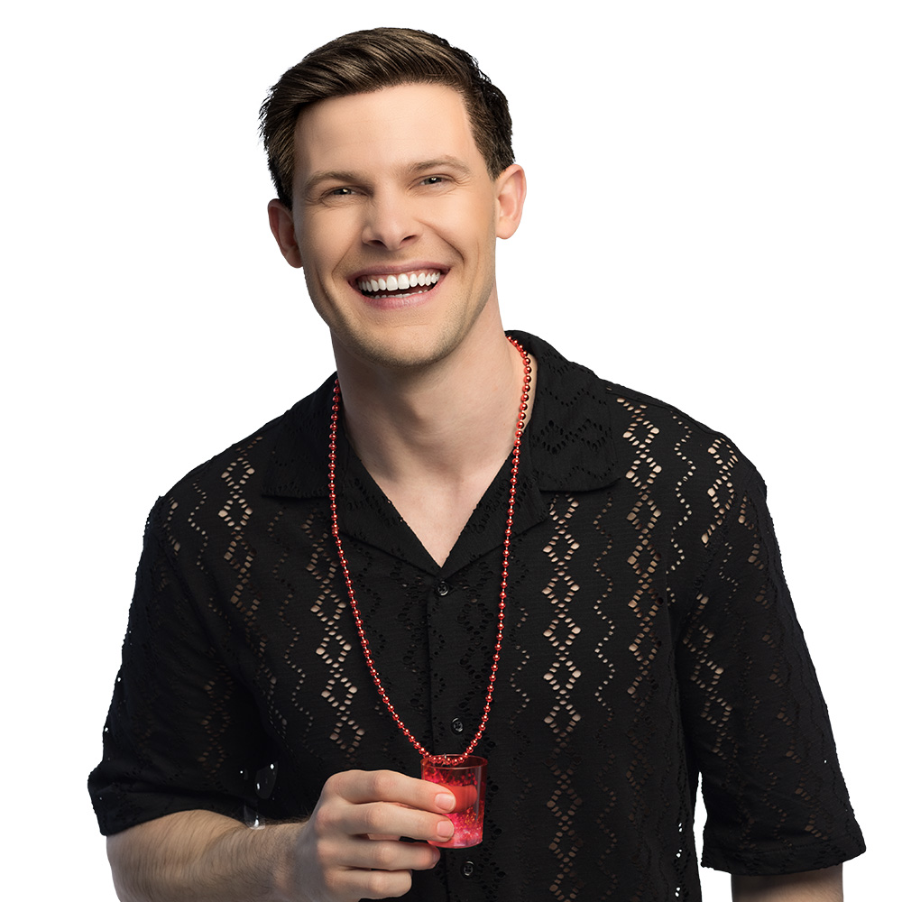 LED ketting Shotglaasje 4 kleuren ass.