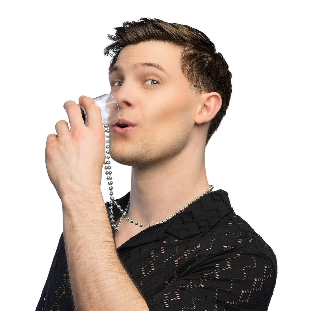 LED ketting Shotglaasje 4 kleuren ass.