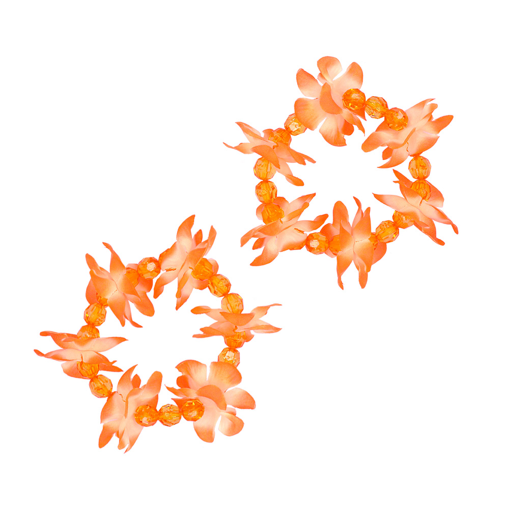 Set 2 armbandjes Hawaï 4 kleuren ass.