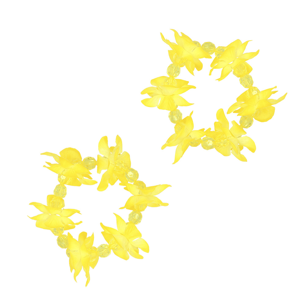 Set 2 armbandjes Hawaï 4 kleuren ass.