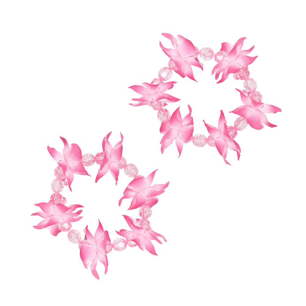 Set 2 armbandjes Hawaï 4 kleuren ass.