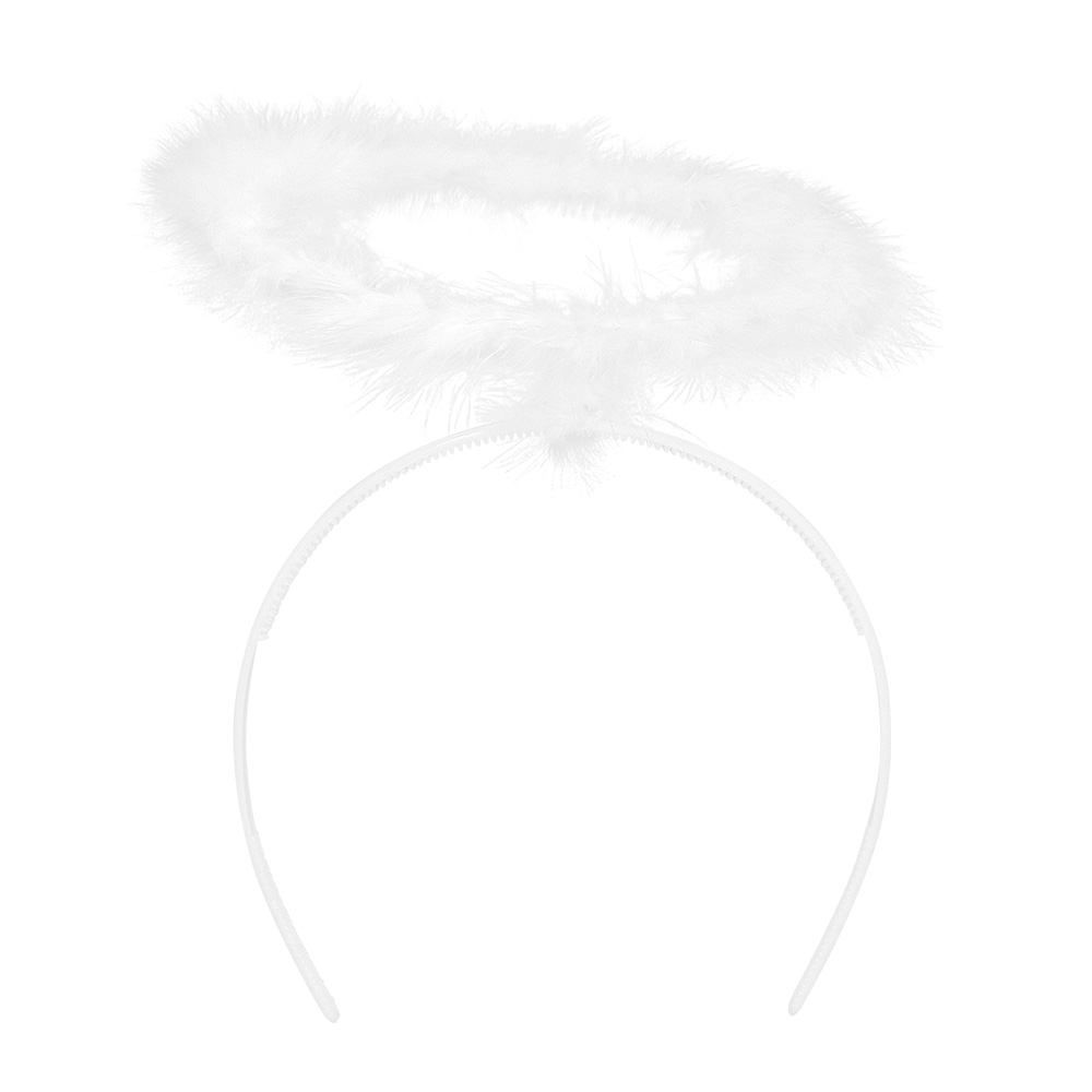 Set Engel promo wit (diadeem halo en vleugels)