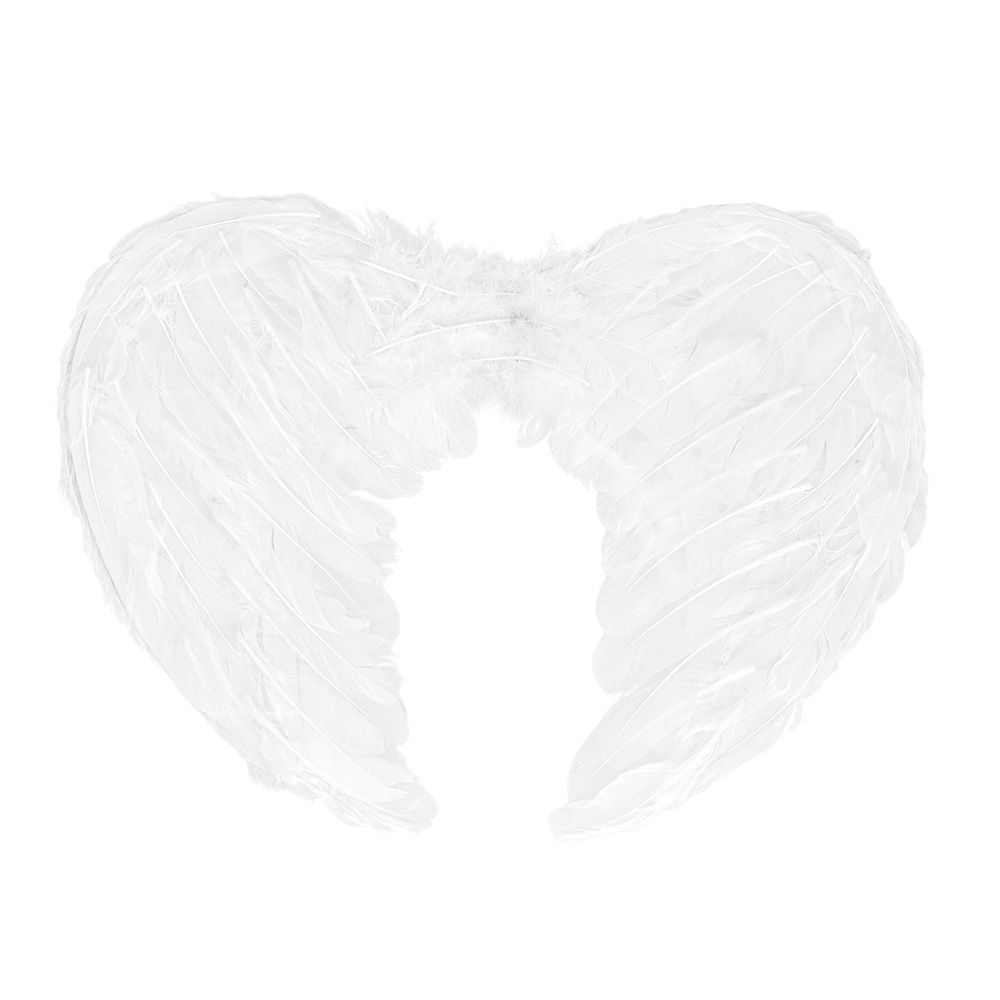 Set Engel promo wit (diadeem halo en vleugels)