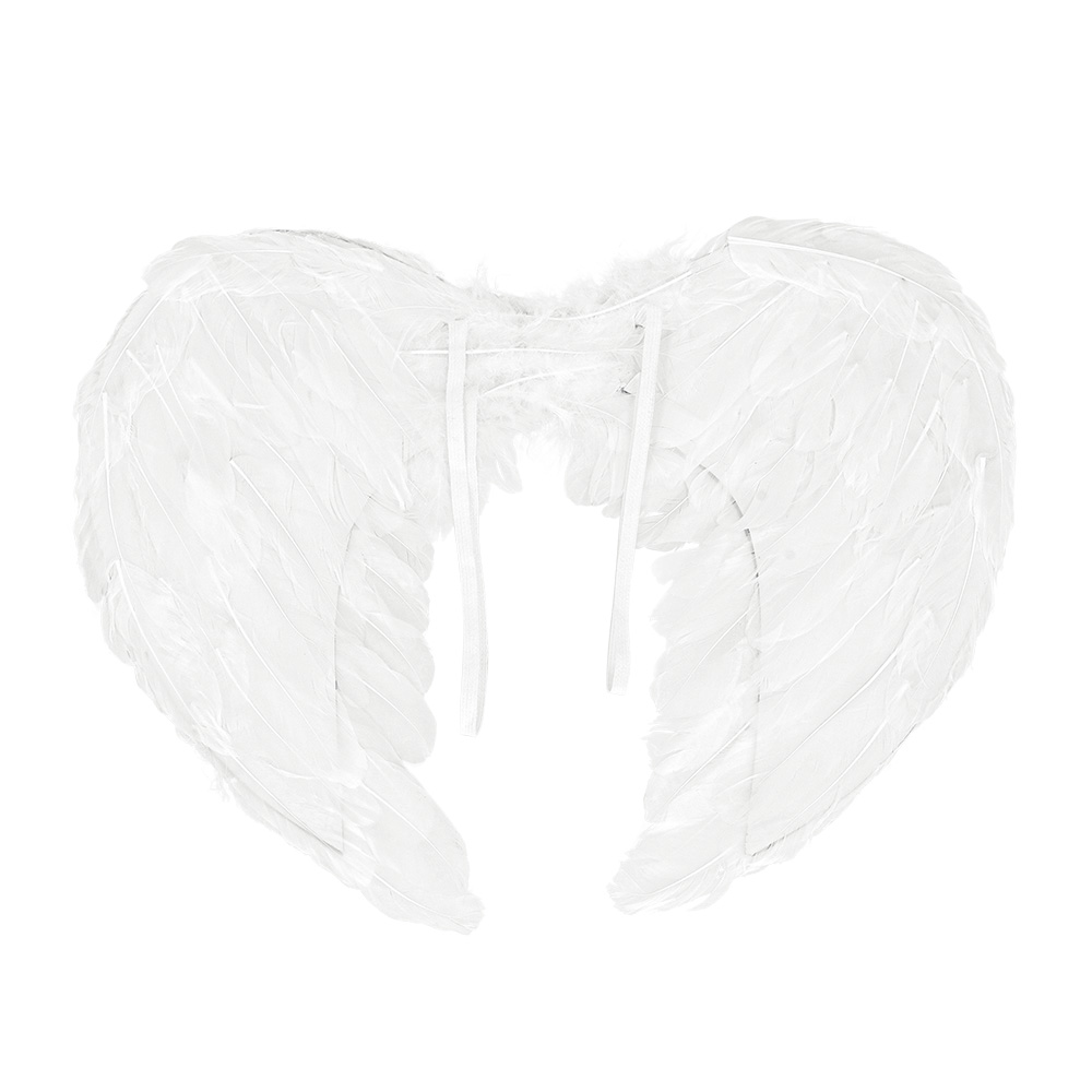 Set Engel promo wit (diadeem halo en vleugels)