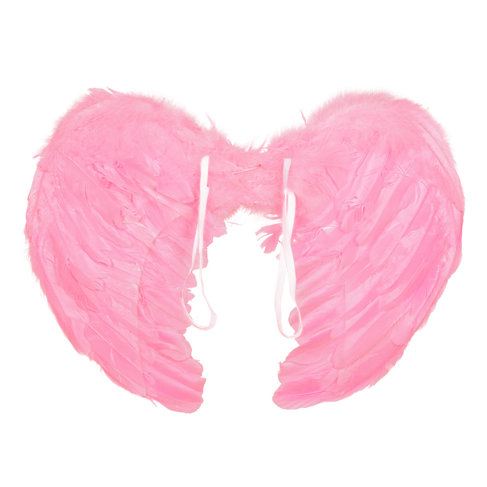 Set Engel promo lichtroze (diadeem halo en vleugels)