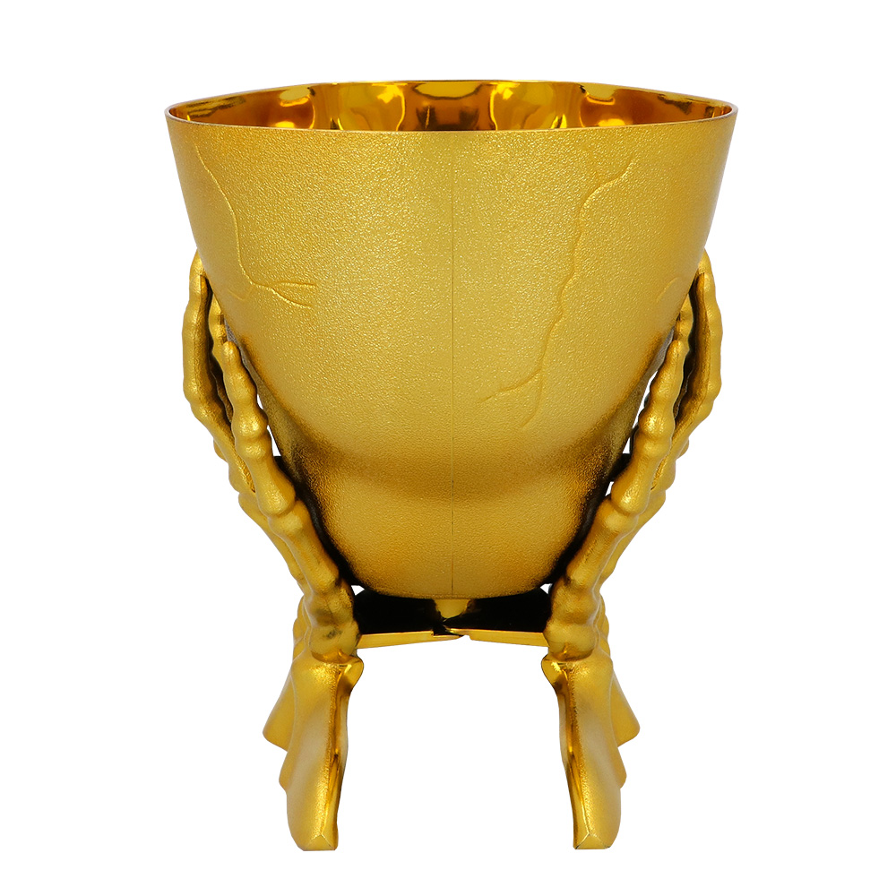 Schaal Golden skull (16 x 15 x 17 cm)