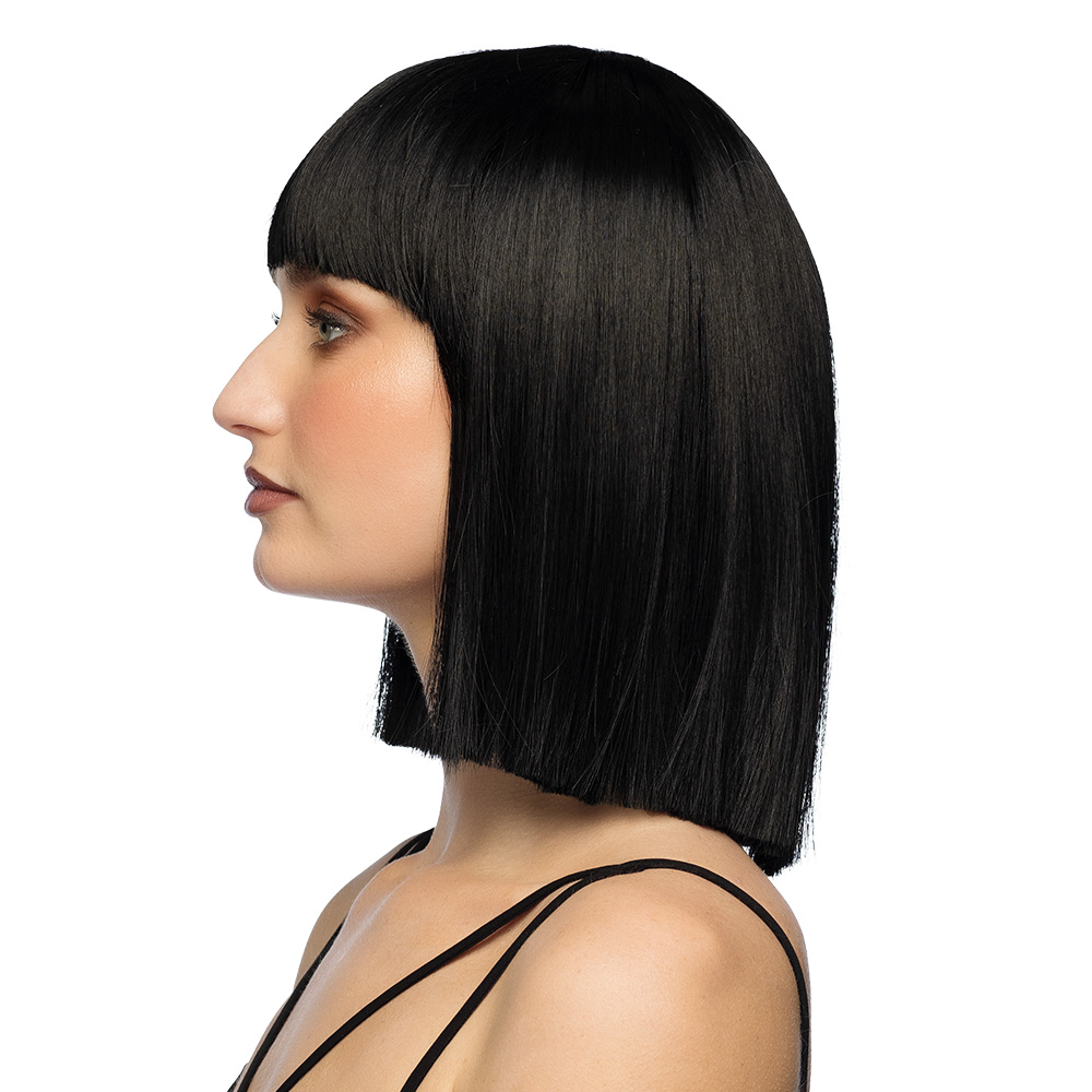 Pruik Djamilla brilliant black high quality