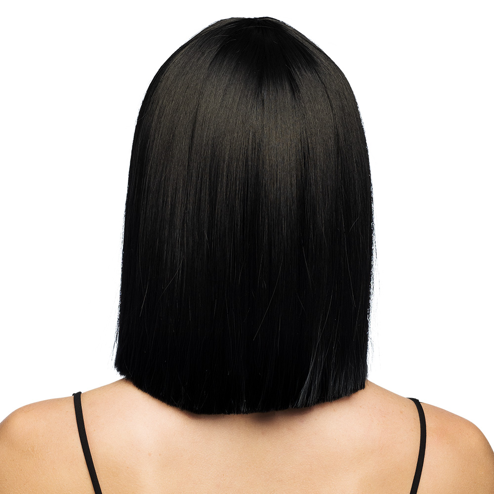 Pruik Djamilla brilliant black high quality