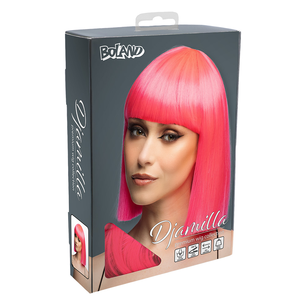 Pruik Djamilla playful pink high quality