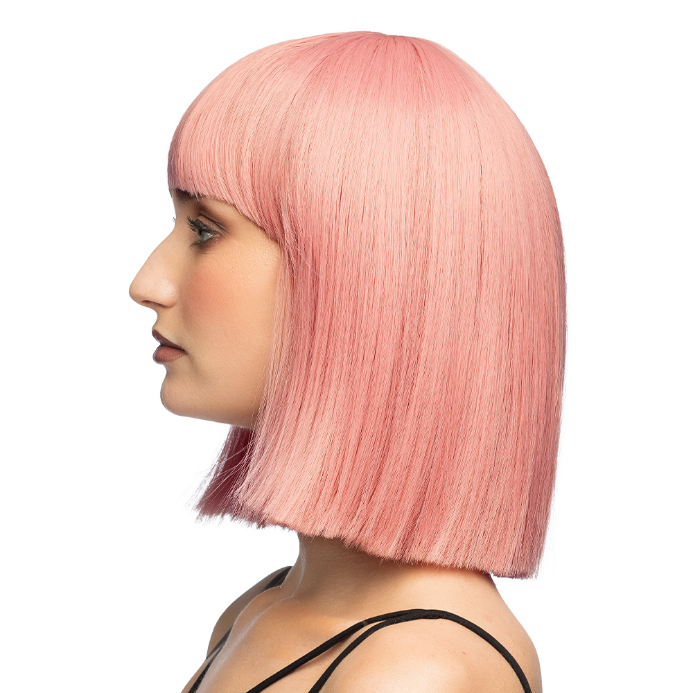 Pruik Djamilla coral pink high quality