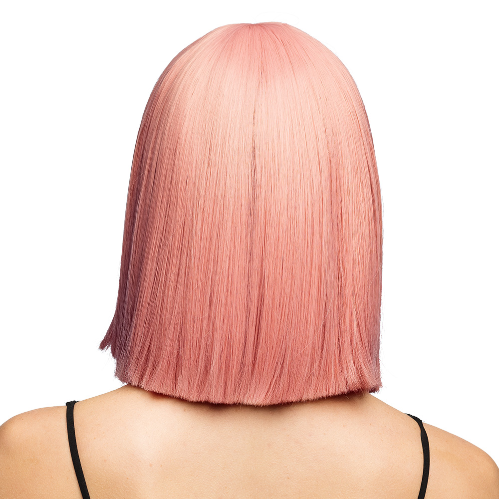 Pruik Djamilla coral pink high quality