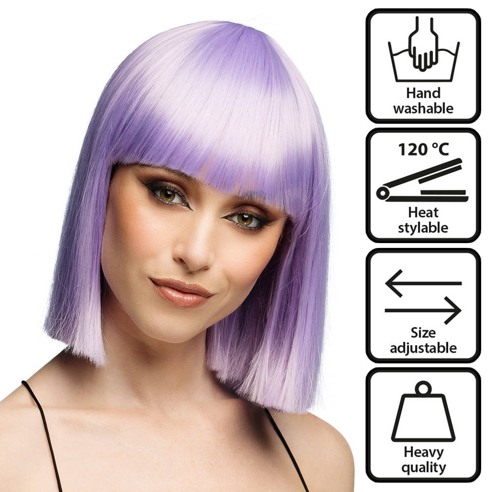 Pruik Djamilla lovely lilac high quality